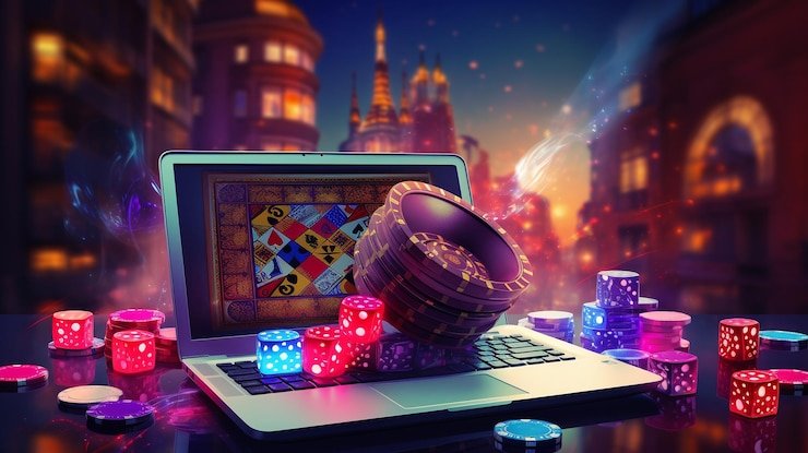 Ilustrasi aktivitas taruhan olahraga dan kasino langsung di platform limo55